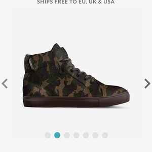 100% Italian suede camo bball shoe